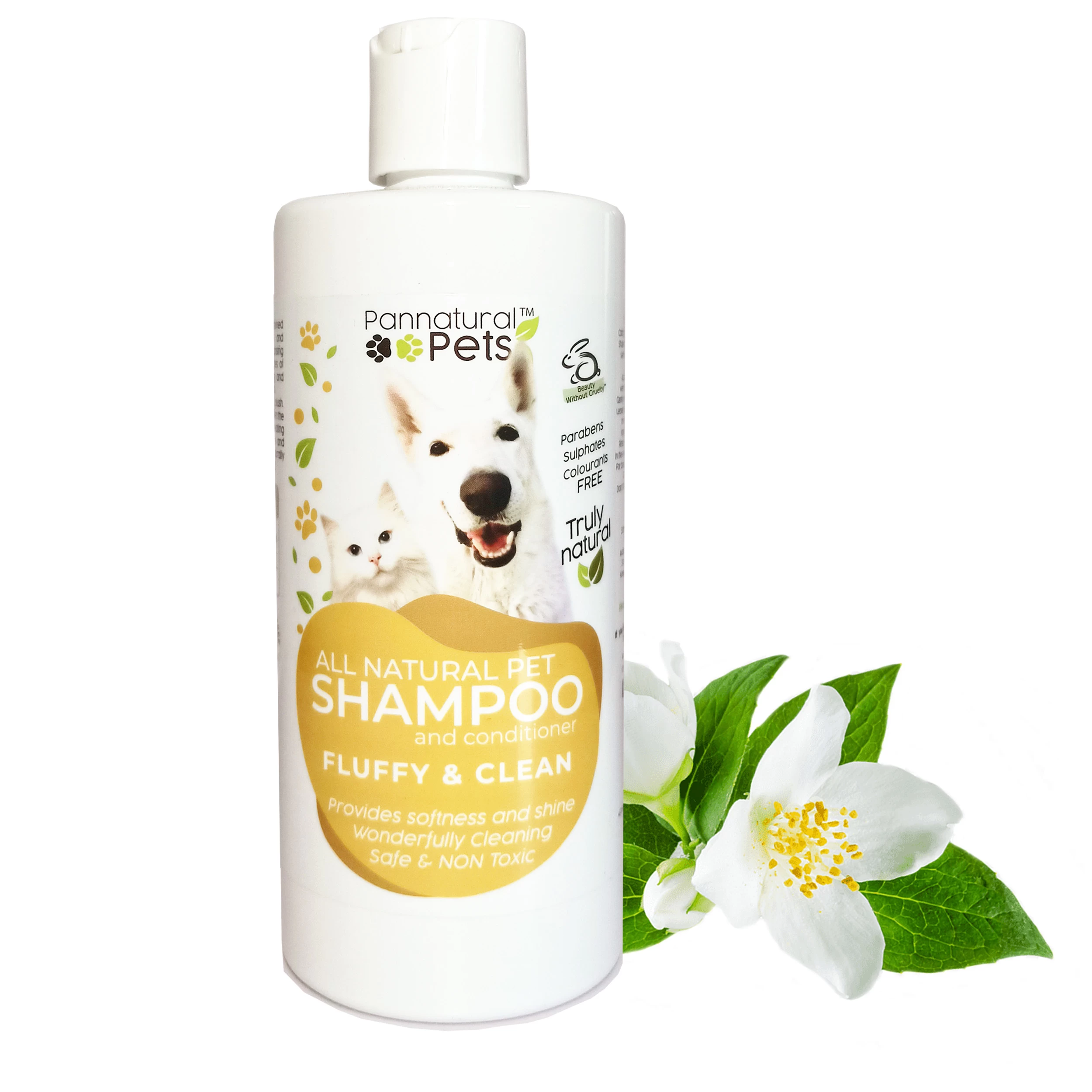Pannatural Pet Fluffy and Clean Jasmin Shampoo