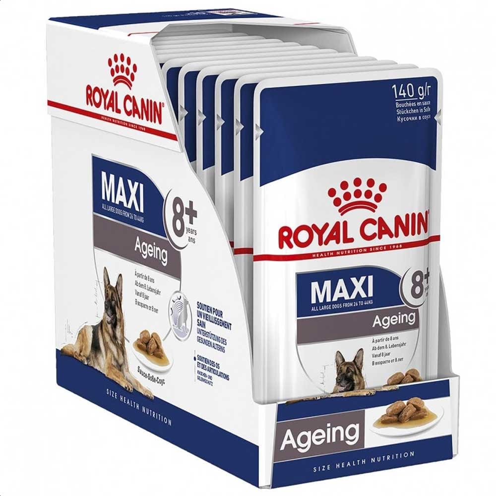 Royal Canin Maxi Ageing 8+ Wet Food Pouch 10 x 140g