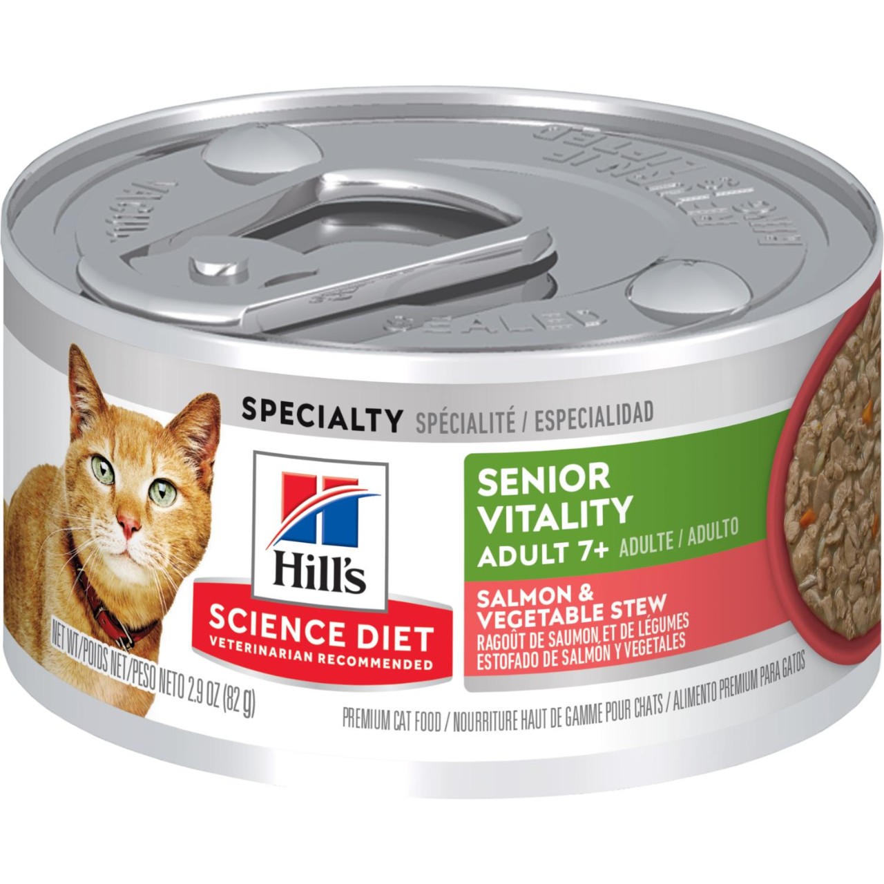 Hill's Senior Vitality Adult Salmon and Vegetable Stew