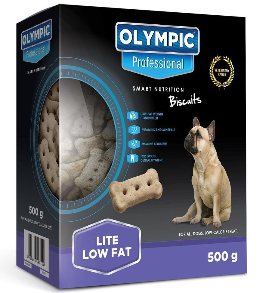 Low shops fat dog biscuits